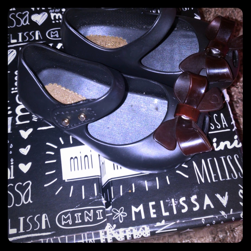 Mini melissa black slipper